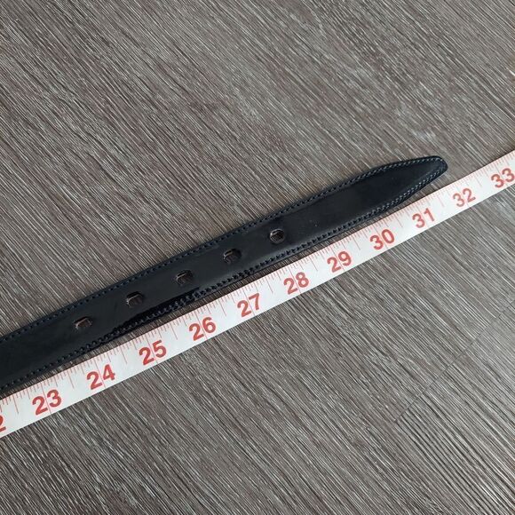 Cole Haan Black Patent Leather Belt 26 - Picture 5 of 6